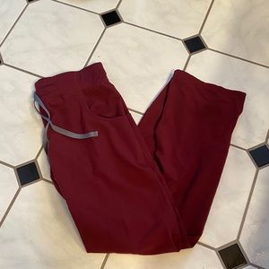 Figs Burgundy Kade XS pants